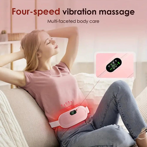 Electric Period Cramp Relief Massager with Heating Pad – Back & Belly Pain Relief