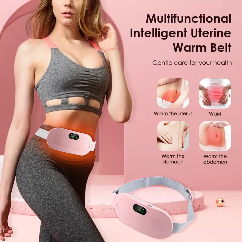 Electric Period Cramp Relief Massager with Heating Pad – Back & Belly Pain Relief